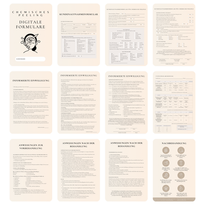 Chemisches Peeling Digitales Formularpaket