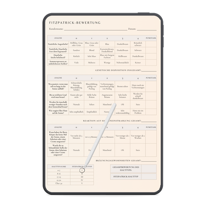 Chemisches Peeling Digitales Formularpaket
