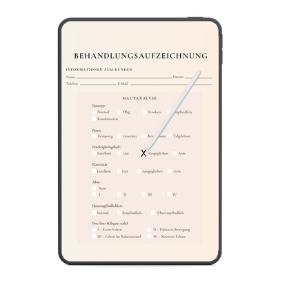 Gesichts- & Hautpflege Digitales Formularpaket