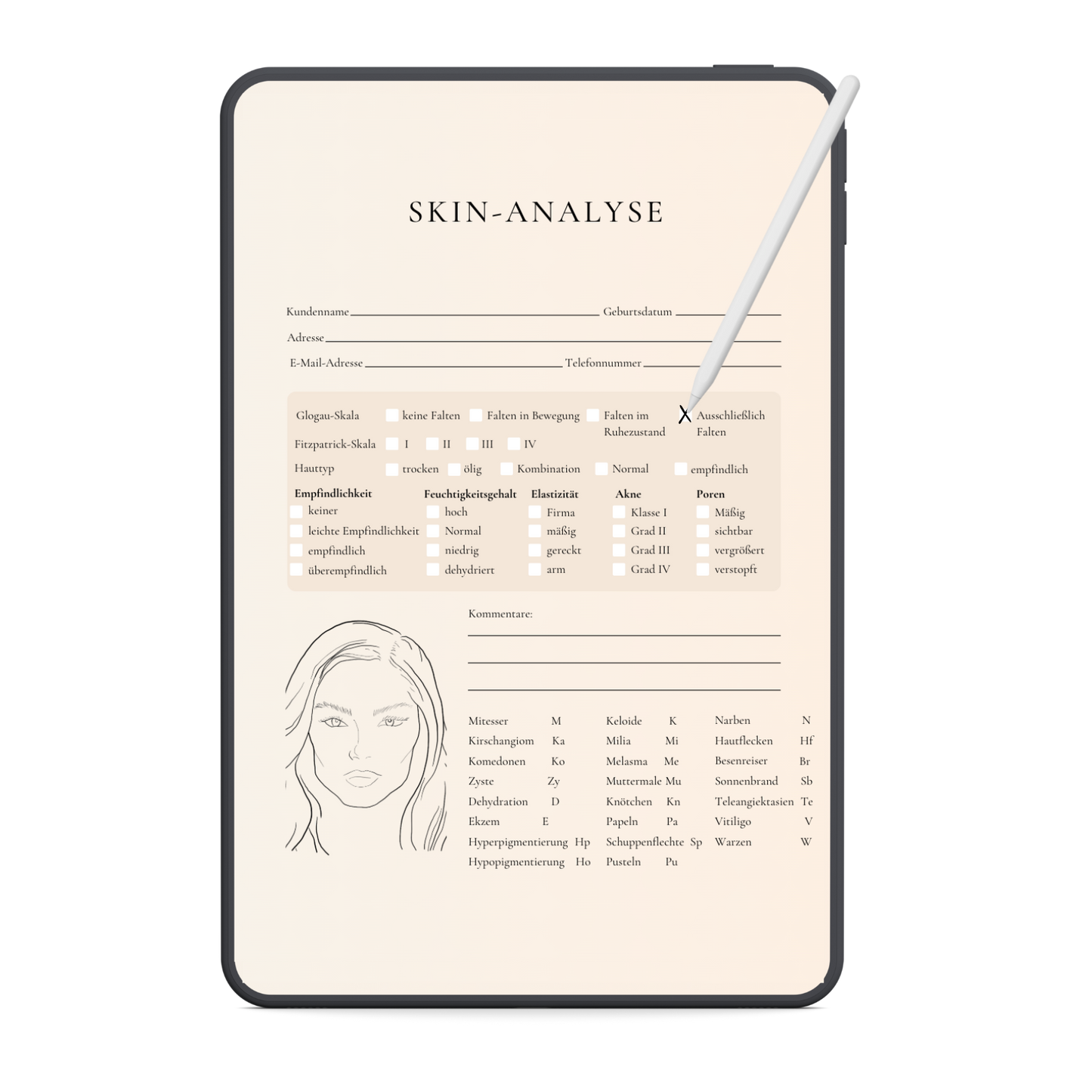 LED-Therapie Digitales Formularpaket