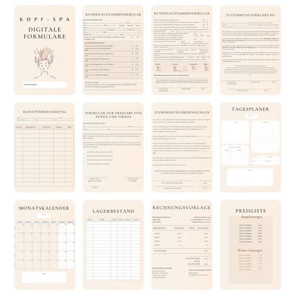 Kopf-Spa Digitales Formularpaket