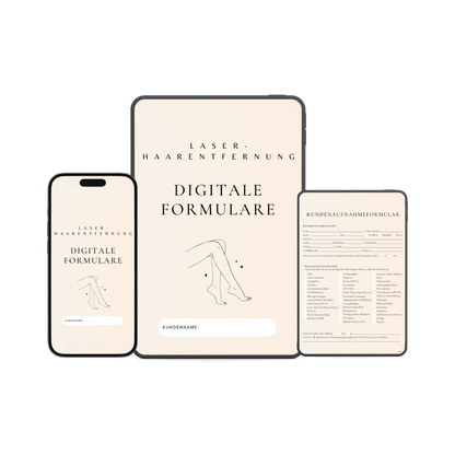 Laser-Haarentfernung Digitales Formularpaket