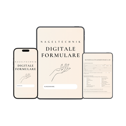 Nageltechnik Digitales Formularpaket