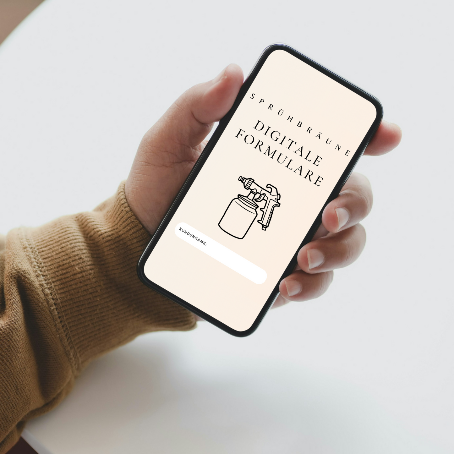 Sprühbräune Digitales Formularpaket