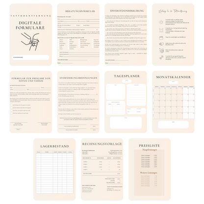 Tattooentfernung Digitales Formularpaket