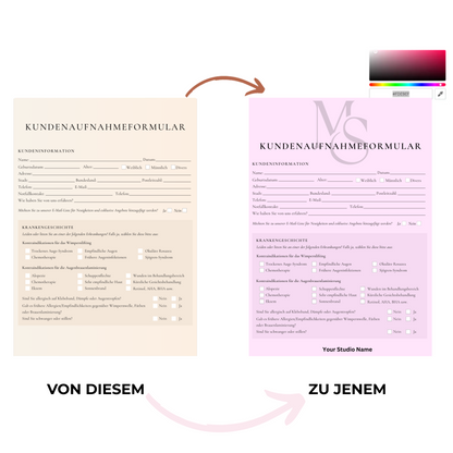 Formular-Personalisierungsservice