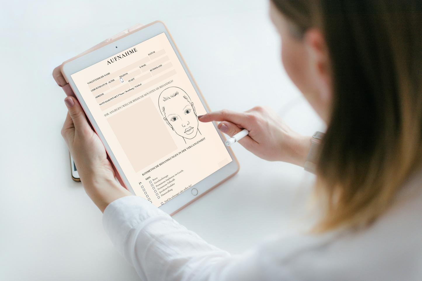 Lippenfüllung Digitales Formularpaket