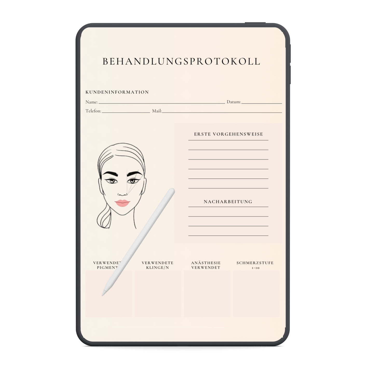 Permanent Make-up Digitales Formularpaket